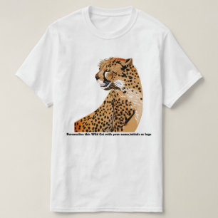 Skjortor för Cheetahvild kattvilda djur T Shirt