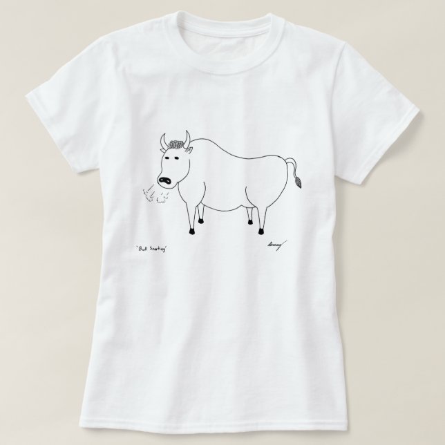 Skjortor för Folk konst för tjur Tröja (Design framsida)