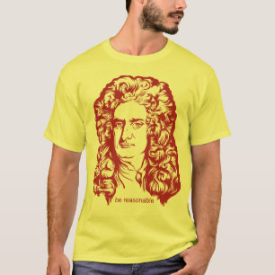 Skjortor för herr Isaac Newton Tee