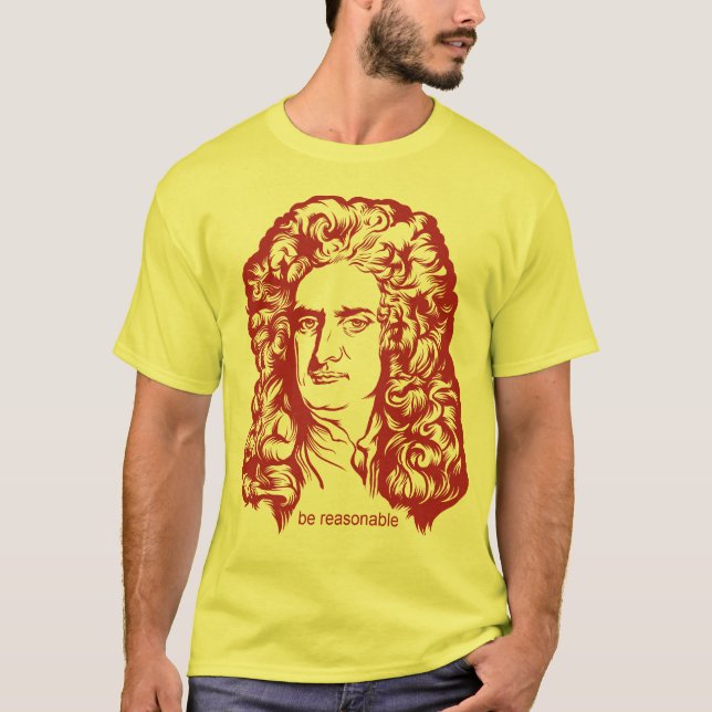 Skjortor för herr Isaac Newton Tee (Framsida)