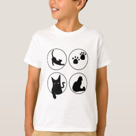 Skjortor för kattdesign, handflänsar t shirt