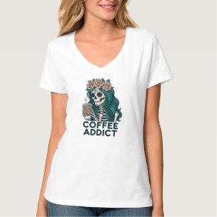 Skjortor för konstruktion av tjockkaffe älskare t shirt