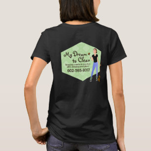 Skjortor för logotyp av städning för hus t shirt