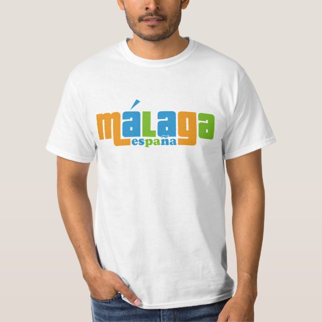 Skjortor för Málaga España-tullnamn och jacka T-shirt (Framsida)