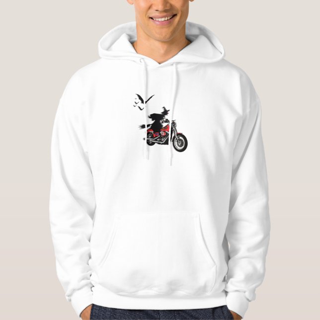 Skjortor för motorcykelridninghäxa sweatshirt (Framsida)