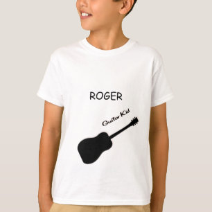 Skjortor för namn t för gitarrungeanpassningsbar shirt