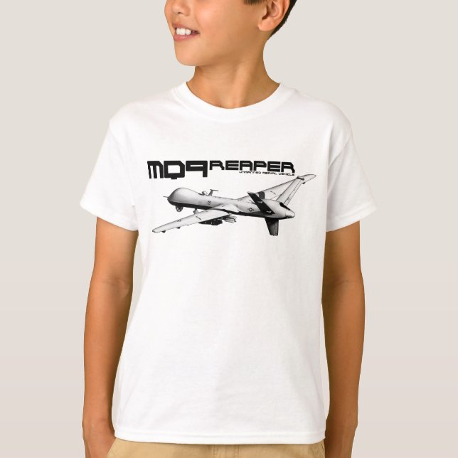 Skjortor för Reaper MQ-9 T-shirt (Framsida)