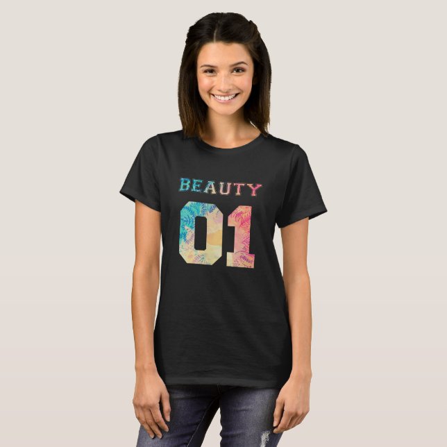 Skjortor för skönhets- och beast t-shirt (Hel framsida)