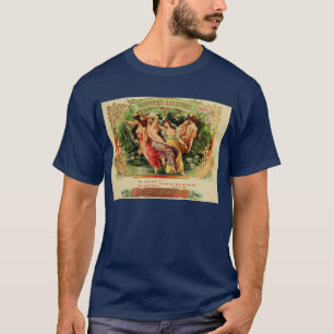 Skjortor för vintagecigarretikett t shirt