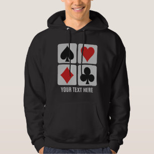 Skjortor & jackor för kortspelare beställnings- sweatshirt