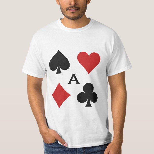 Skjortor & jackor för kortspelare beställnings- tee shirt (Framsida)