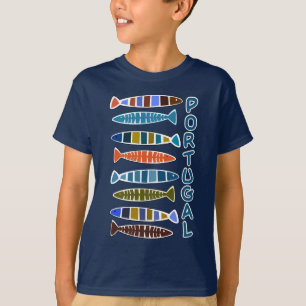 Skjortor & jackor för PORTUGAL fiskmönster T-shirt