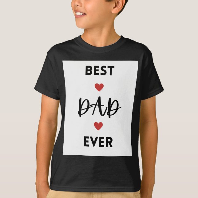 Skjortor med designat budskap (bästa pappa någonsi t shirt (Framsida)