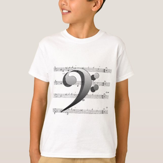 Skjortor och bekläda för basklavmusik tee (Framsida)
