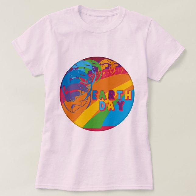 Skjortor och gåvor för jordens dag T Tee (Design framsida)