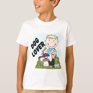 Skjortor och gåvor för pojke T för hund älskare Shirt