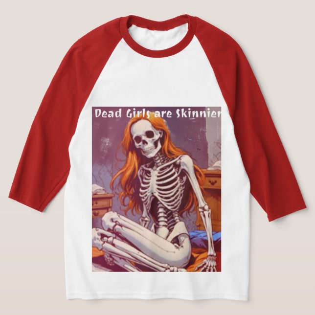 Skjortor,toppar,långärmad,döskallar T Shirt (Laydown)