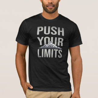 Skjut dina gränser, Motivations-T-shirt med typogr T Shirt