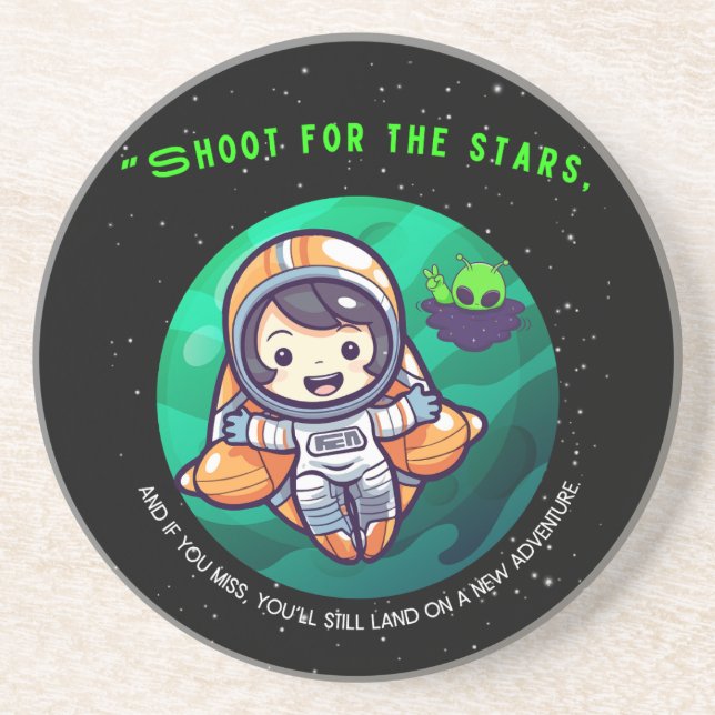 SKJUT EFTER STJÄRNORNA, ASTRONAUT  UNDERLÄGG (Framsidan)