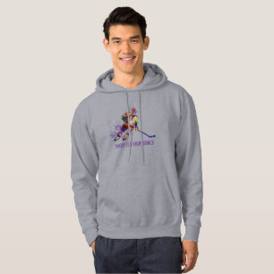 Skjut för dina målinspirationshockey-citat hoodie