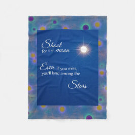 Skjut för Måne Fleecefilt