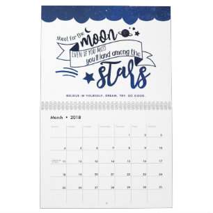 Skjut för Måne Kalender