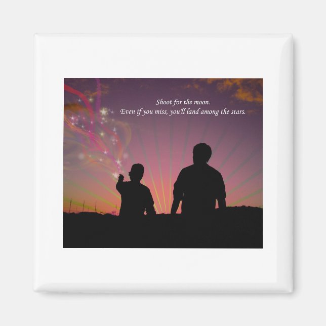 Skjut för Måne Magnet (Framsidan)