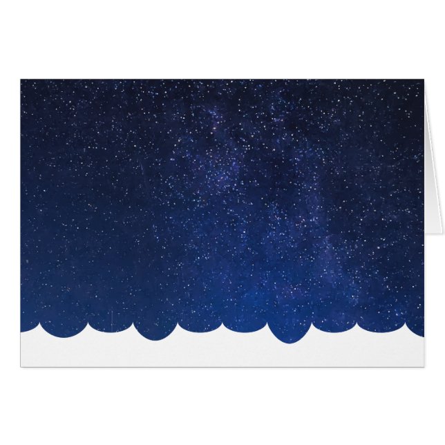 Skjut för Måne OBS Kort (Framsidan Horizontal)