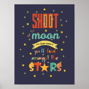 Skjut för Måne Poster