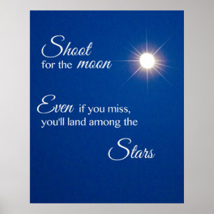 Skjut för Måne Poster