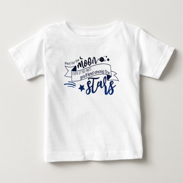 Skjut för Måne Tee Shirt (Framsida)