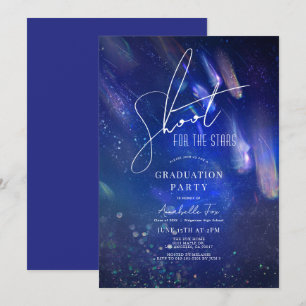 Skjut för Stars Comet Stars Space Studenten Inbjudningar
