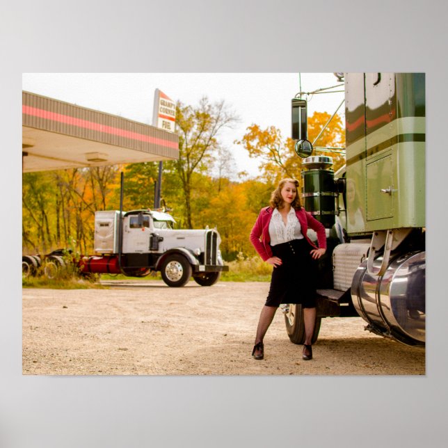 Skjut första fotots Grampas hörn Poster (Framsidan)