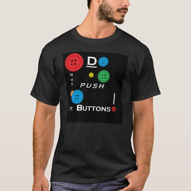 Skjut inte mitt knäppas t-skjortan t-shirt (Framsida)