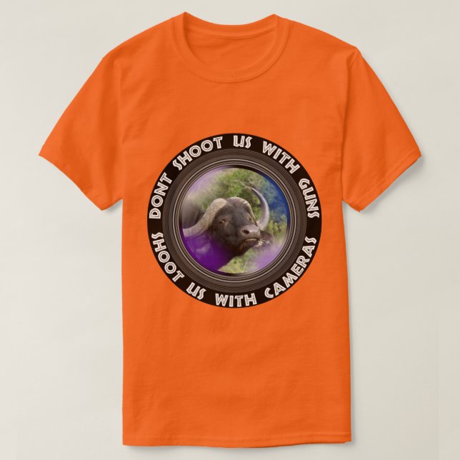 Skjut inte oss Buffalo Grass T Shirt (Design framsida)