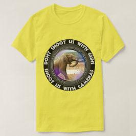 Skjut inte oss Elephant-Stigning T Shirt