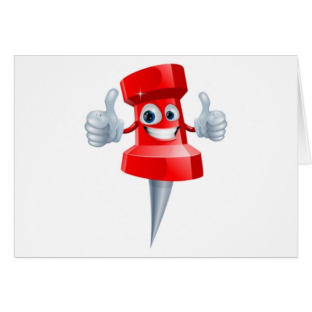 Skjut klämmer fast manen hälsningskort (Framsidan Horizontal)