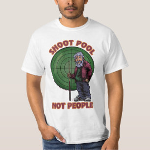 Skjut på klot, inte människor t-shirt