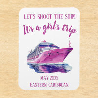 Skjut på Ship Cruise Group Tjej Rosa