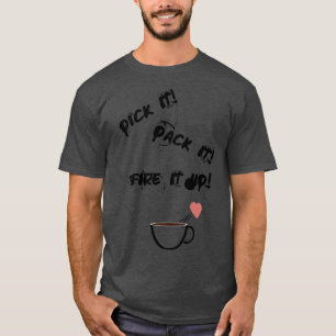 Skjut upp kaffe Kärlek T Shirt