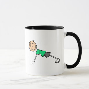 Skjut Ups stick figurmuggen Mugg