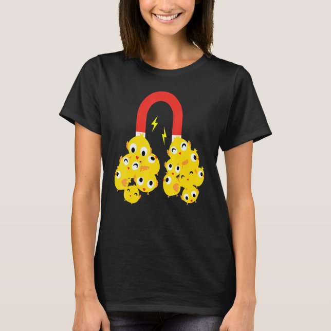 Skjutapparat för magnet Cute Påsk Day Påsk Chick T Shirt (Framsida)