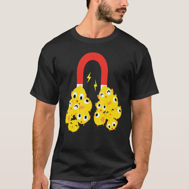 Skjutapparat för magnet Cute Påsk Day Påsk Chick T Shirt (Framsida)