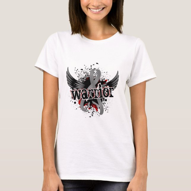 Skjutare 16 bromstumör t-shirt (Framsida)