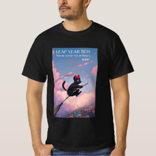 Skjutårspojken nöjer sig aldrig med vanlig kattfly t shirt