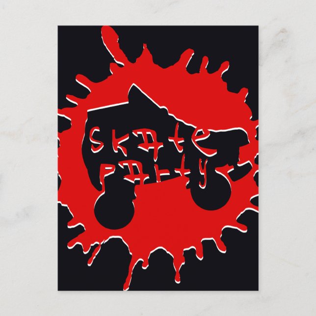 Skjutbar platsinbjudan inbjudan vykort (Framsida)