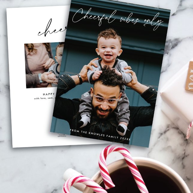 Skjutbara visare, endast Porträtt Helgdag-fotokort Julkort (Skapare uppladdad)