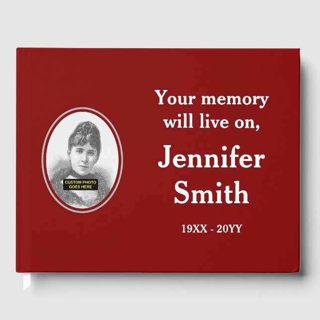 Skjutbok för enkla och enkla minnen; foto för Anpa Gästböcker (Framsida)