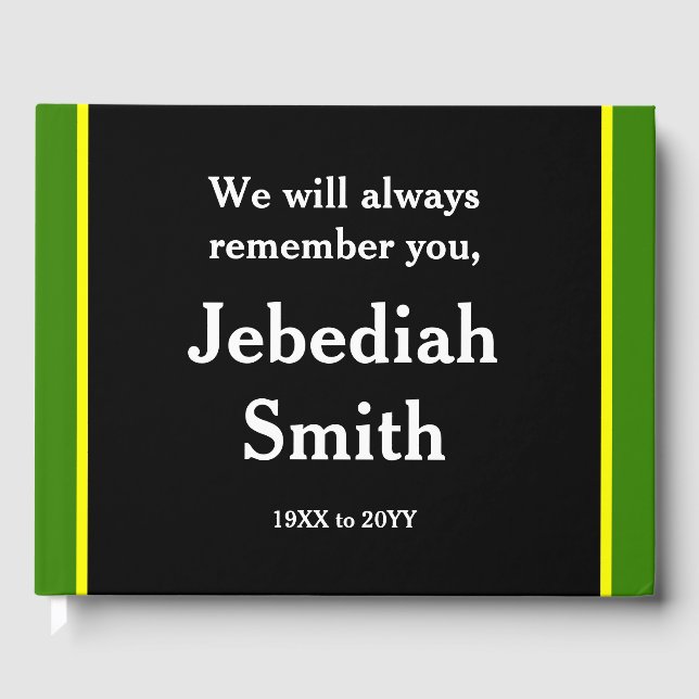 Skjutbok för vanliga, läsbara minnen gästböcker (Framsida)