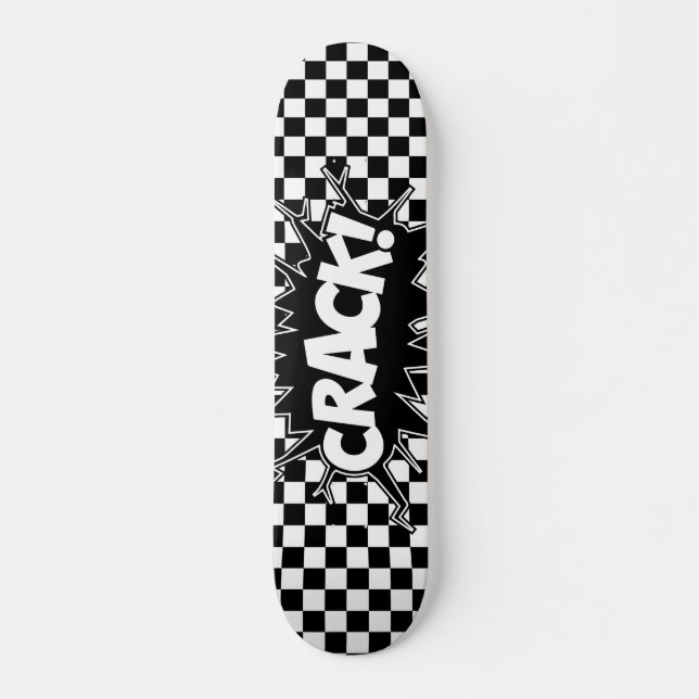 Skjutbord för design av schackbräde mini skateboard bräda 18,5 cm (Framsida)